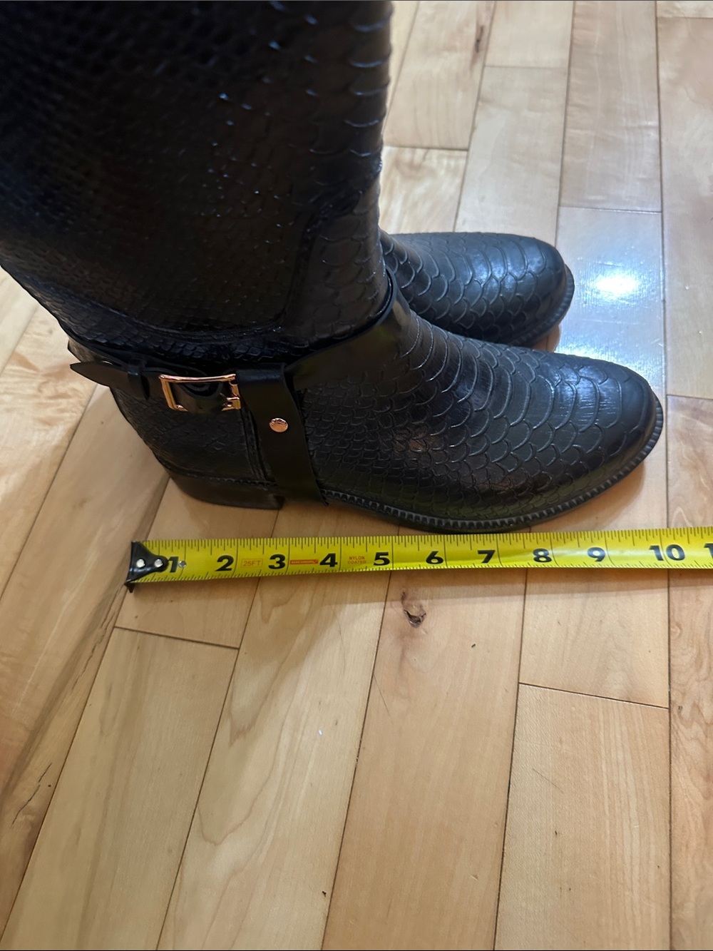 Ted Baker Crocodile Textured Rubber Rain Boots - Picture 10 of 11